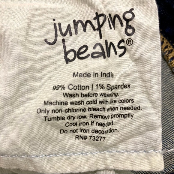 Jumping Beans Straight Leg Blue Jeans Size 12 - Picture 7 of 9